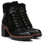 mujer Naturalizer ante negro/cuero bota impermeable val RTZ4T668
