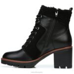 mujer Naturalizer ante negro/cuero bota impermeable val RTZ4T668 - Imagen 3