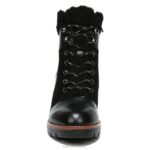 mujer Naturalizer ante negro/cuero bota impermeable val RTZ4T668 - Imagen 5