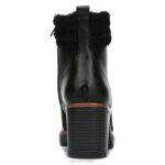 mujer Naturalizer ante negro/cuero bota impermeable val RTZ4T668 - Imagen 6