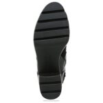 mujer Naturalizer ante negro/cuero bota impermeable val RTZ4T668 - Imagen 7