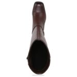 mujer Naturalizer barra de chocolate de cuero bota de montar elliot RTZ4T636 - Imagen 4