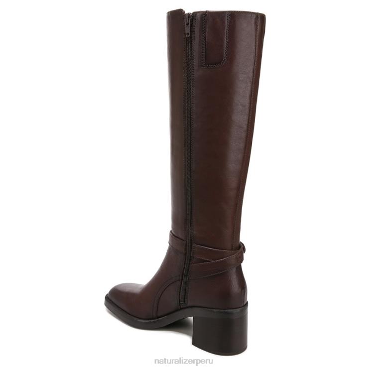 mujer Naturalizer barra de chocolate de cuero bota de montar elliot RTZ4T636 - Imagen 8