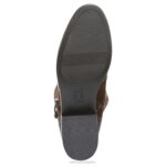 mujer Naturalizer barra de chocolate de cuero bota de montar rena de pantorrilla ancha RTZ4T255 - Imagen 6