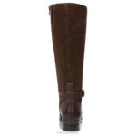 mujer Naturalizer barra de chocolate de cuero bota de montar rena RTZ4T252 - Imagen 5