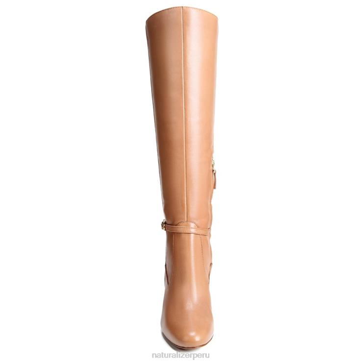 mujer Naturalizer café de cuero bota alta henny hasta la rodilla RTZ4T624 - Imagen 4