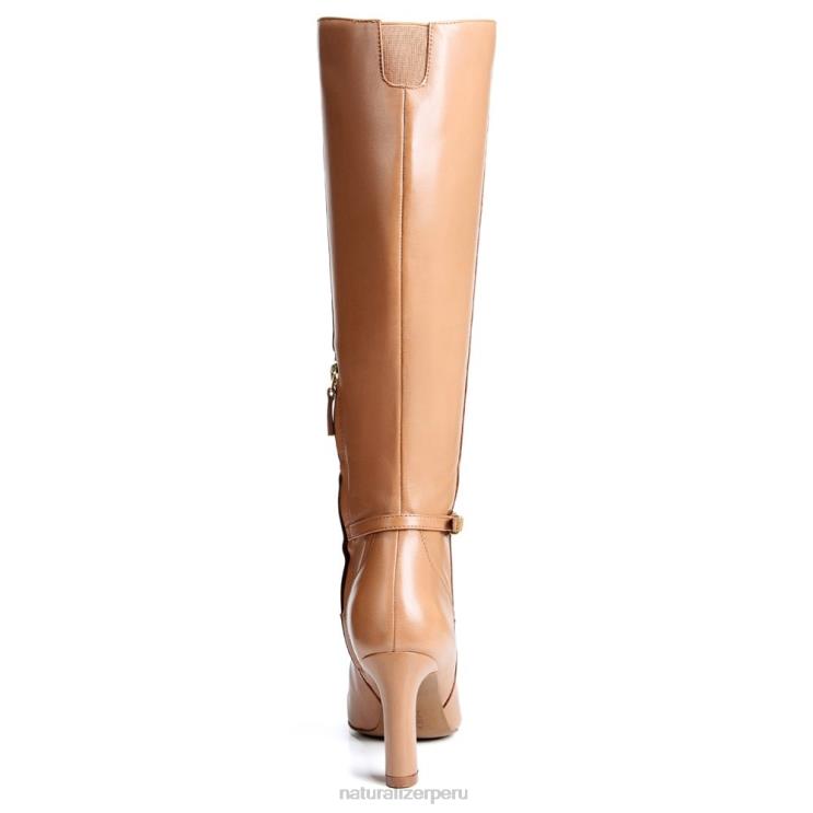 mujer Naturalizer café de cuero bota alta henny hasta la rodilla RTZ4T624 - Imagen 5