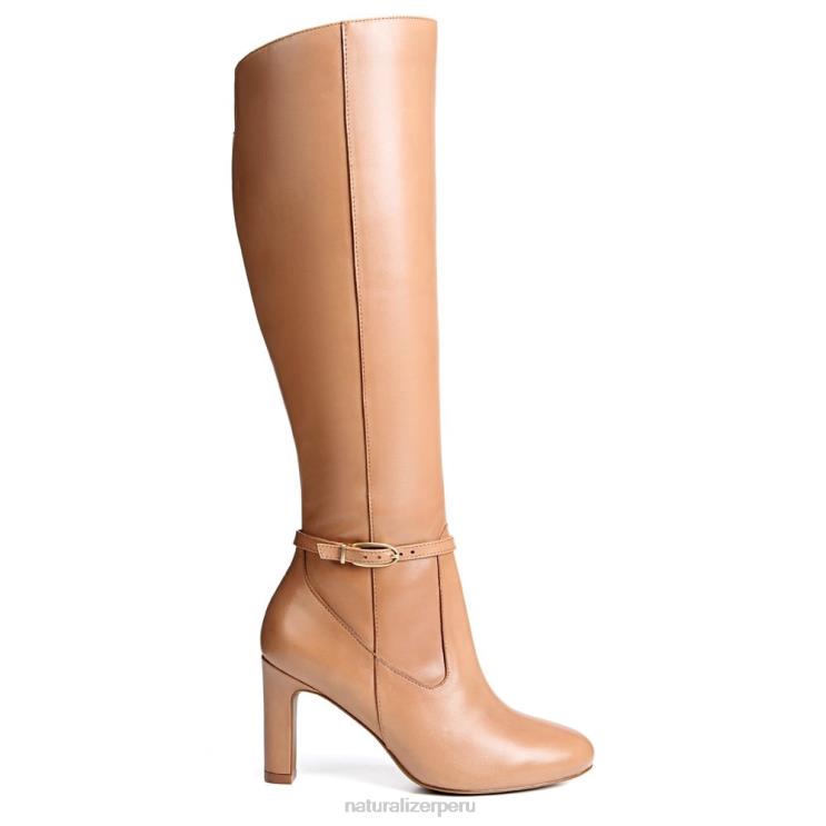 mujer Naturalizer café de cuero bota alta henny hasta la rodilla RTZ4T624 - Imagen 1