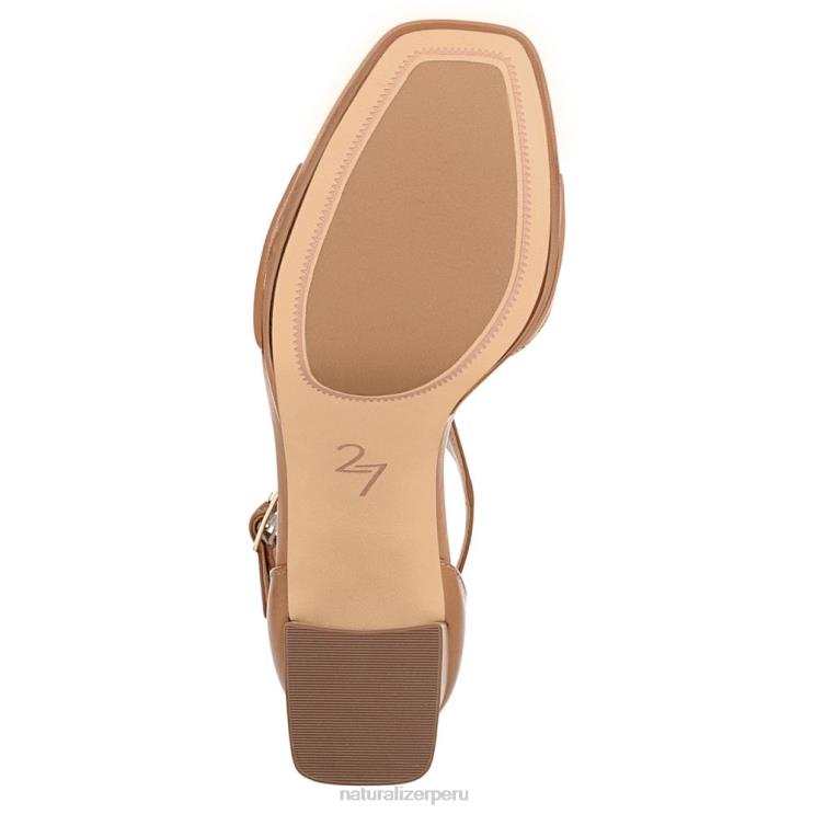 mujer Naturalizer café de cuero sandalia de vestir 27 edit jae RTZ4T677 - Imagen 7