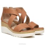 mujer Naturalizer caramelo sintético sandalia con cuña soul goodtimes RTZ4T574