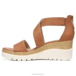 mujer Naturalizer caramelo sintético sandalia con cuña soul goodtimes RTZ4T574 - Imagen 3
