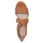 mujer Naturalizer caramelo sintético sandalia con cuña soul goodtimes RTZ4T574 - Imagen 4