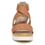 mujer Naturalizer caramelo sintético sandalia con cuña soul goodtimes RTZ4T574 - Imagen 5