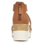 mujer Naturalizer caramelo sintético sandalia con cuña soul goodtimes RTZ4T574 - Imagen 6