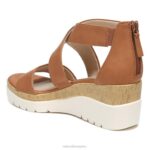 mujer Naturalizer caramelo sintético sandalia con cuña soul goodtimes RTZ4T574 - Imagen 8