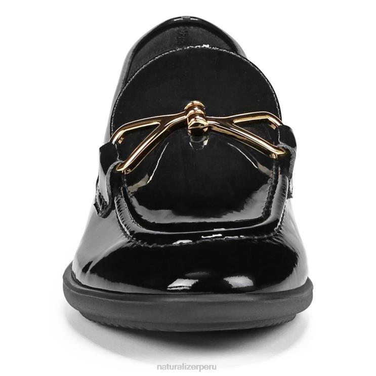mujer Naturalizer charol negro mocasines sin cordones Ravenna RTZ4T79 - Imagen 5