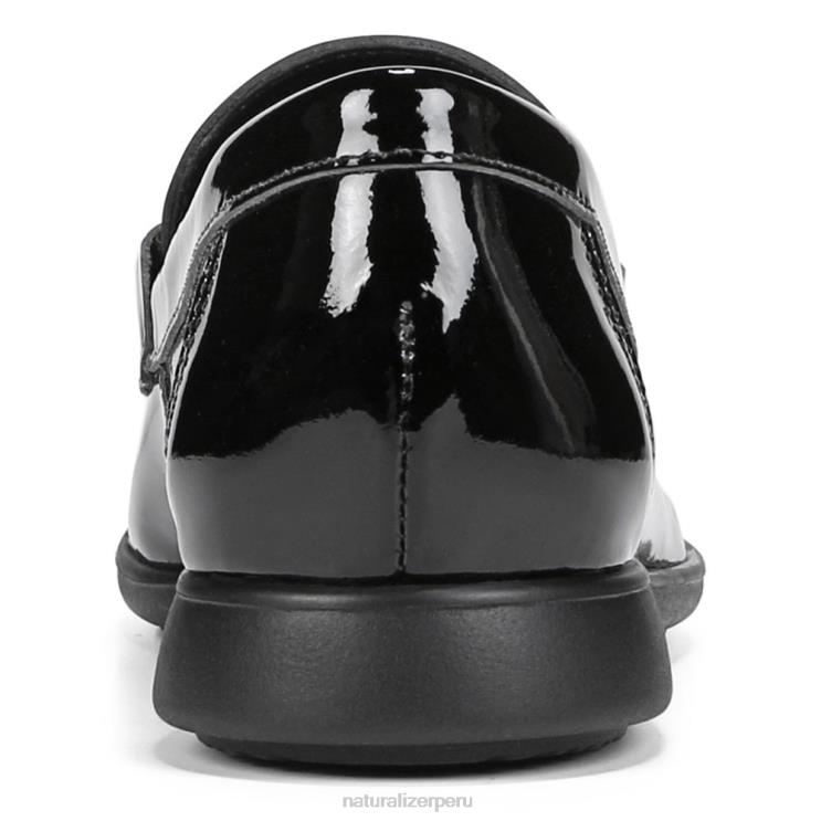 mujer Naturalizer charol negro mocasines sin cordones Ravenna RTZ4T79 - Imagen 6