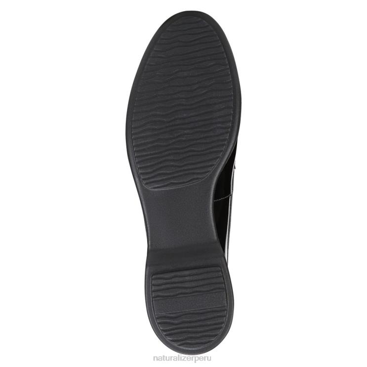 mujer Naturalizer charol negro mocasines sin cordones Ravenna RTZ4T79 - Imagen 7