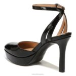 mujer Naturalizer charol negro zapatos de tacón con correa en el tobillo clarice RTZ4T171 - Imagen 8