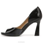 mujer Naturalizer charol negro zapatos de tacón peep toe resistentes RTZ4T538 - Imagen 3