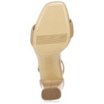 mujer Naturalizer crema brulée de cuero sandalia de vestir alegría RTZ4T68 - Imagen 7