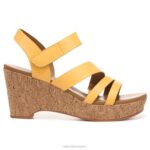 mujer Naturalizer cuero amarillo narciso sandalia con cuña cynthia RTZ4T371 - Imagen 2