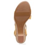 mujer Naturalizer cuero amarillo narciso sandalia con cuña cynthia RTZ4T371 - Imagen 7