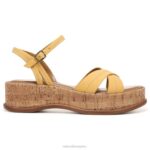 mujer Naturalizer cuero amarillo narciso sandalia rikki RTZ4T615 - Imagen 2