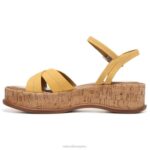 mujer Naturalizer cuero amarillo narciso sandalia rikki RTZ4T615 - Imagen 3
