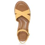 mujer Naturalizer cuero amarillo narciso sandalia rikki RTZ4T615 - Imagen 4