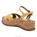 mujer Naturalizer cuero amarillo narciso sandalia rikki RTZ4T615 - Imagen 8