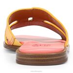 mujer Naturalizer cuero amarillo sandalia fama RTZ4T290 - Imagen 6