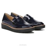 mujer Naturalizer cuero azul marino francés mocasín adiline RTZ4T169