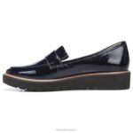 mujer Naturalizer cuero azul marino francés mocasín adiline RTZ4T169 - Imagen 3