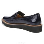 mujer Naturalizer cuero azul marino francés mocasín adiline RTZ4T169 - Imagen 7