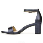mujer Naturalizer cuero azul marino francés sandalia de vestir vera RTZ4T15 - Imagen 3