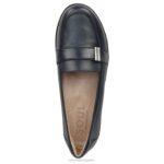 mujer Naturalizer cuero azul marino mocasín soul kentley RTZ4T423 - Imagen 4