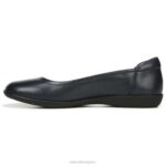 mujer Naturalizer cuero azul marino plana flexible RTZ4T570 - Imagen 3