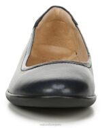 mujer Naturalizer cuero azul marino plana flexible RTZ4T570 - Imagen 5
