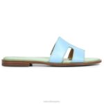 mujer Naturalizer cuero azul sandalia fama RTZ4T292 - Imagen 2