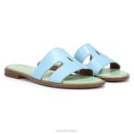 mujer Naturalizer cuero azul sandalia fama RTZ4T292