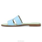 mujer Naturalizer cuero azul sandalia fama RTZ4T292 - Imagen 3