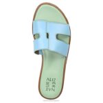 mujer Naturalizer cuero azul sandalia fama RTZ4T292 - Imagen 4