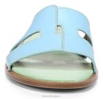 mujer Naturalizer cuero azul sandalia fama RTZ4T292 - Imagen 5