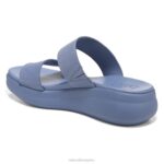 mujer Naturalizer cuero azul sandalia gen n drift 2 RTZ4T30 - Imagen 8