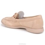 mujer Naturalizer cuero beige mocasines sin cordones Ravenna RTZ4T78 - Imagen 8