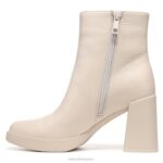 mujer Naturalizer cuero beige porcelana gen n alcance botín RTZ4T646 - Imagen 3