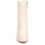 mujer Naturalizer cuero beige vainilla bota harlene RTZ4T634 - Imagen 5
