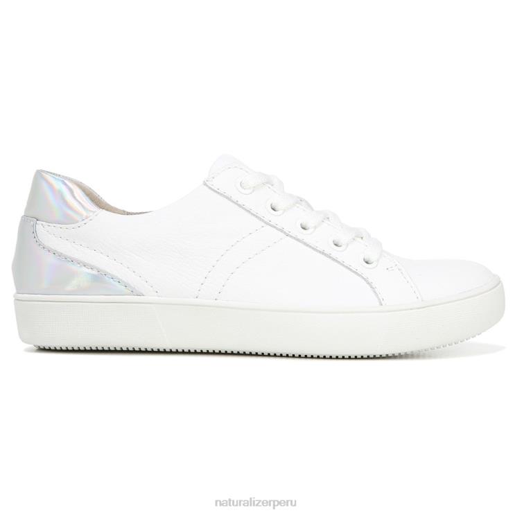 mujer Naturalizer cuero blanco multicolor zapatilla morrison RTZ4T231 - Imagen 2