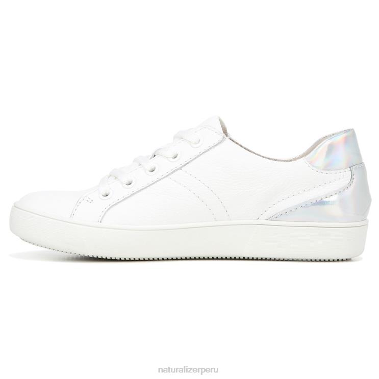 mujer Naturalizer cuero blanco multicolor zapatilla morrison RTZ4T231 - Imagen 3